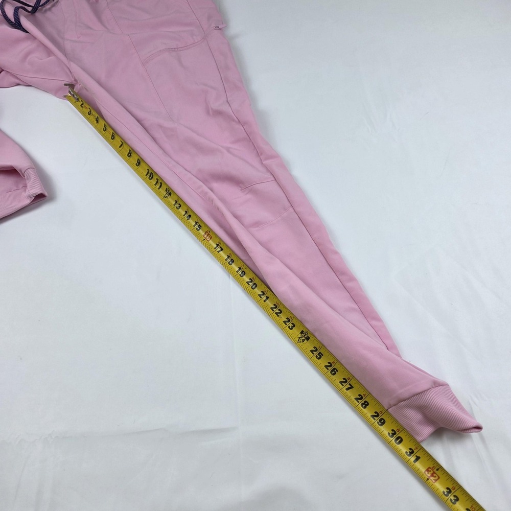 Fabletics Pants Womens Large Tall Pink Jogger Scrubs Elastic Waist Pockets - Picture 4 of 16
